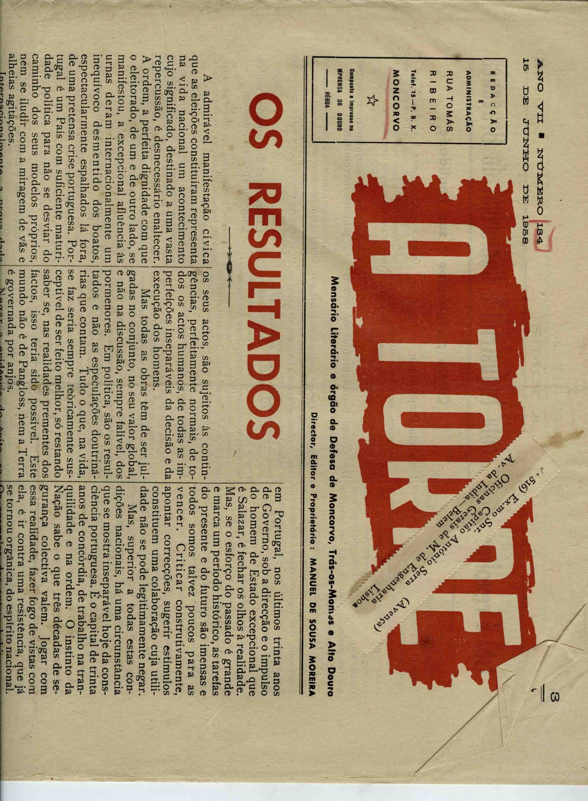 A TORRE, ANO VII, nº 134